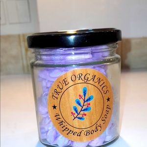 Organic whipped body soap